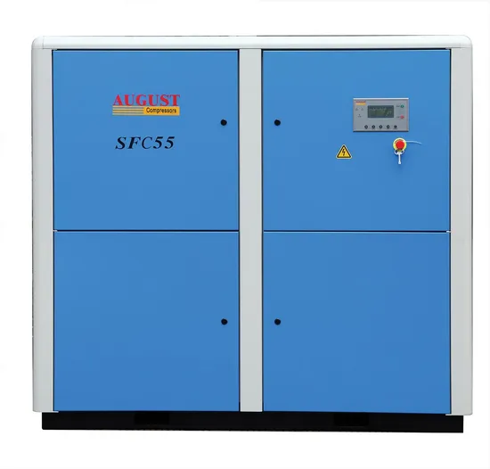 Industrial 55kw/75HP August Stationary Air Cooled Screw Compressor