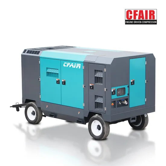 Portable 750cfm 21bar Dubai Diesel Air Compressor High Pressure