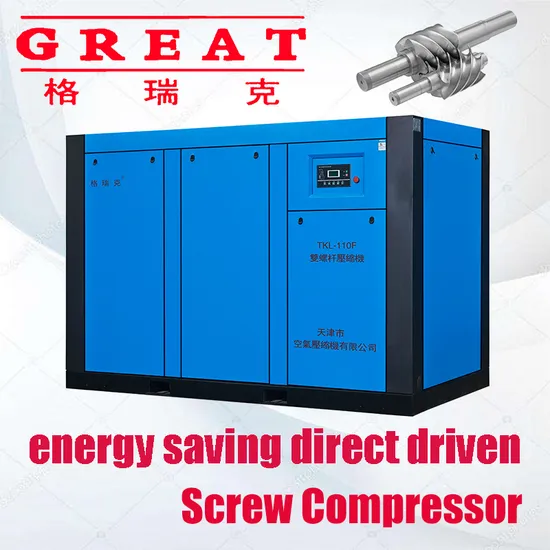 Factory Supply Best Price High Performance Low Noise Oil Injected Industrial Rotary Screw Air Compressor (7.5kw -630kw /7bar -13bar/ CE & ISO Passed)