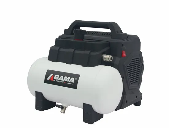 1.5HP, 6L Mini Air Compressor, Compact Air Compressor, Reciprocating Compressor, Oil Free Silent Air Compressor, Oil-Less