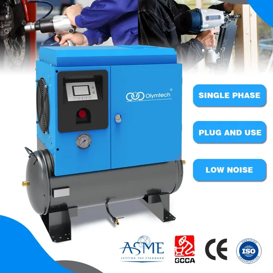 Single Phase Mono Phase Screw Air Compressor Best-Selling Type, Favorable Price, Safe and Reliable