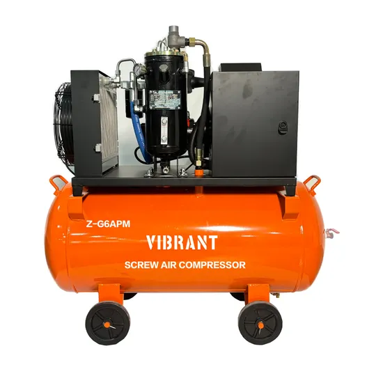 Portable 4kw 6HP High Prefermance Variable Speed Oil Injected Direct Screw Air Compressor with Tank