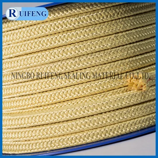 PTFE Kevlar Aramid Fiber Gasket Gland Packing Used in Valve