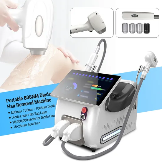 Picosecond ND YAG Pico Laser Tattoo Removal 3 Wavelengths Diode Laser Hair Removal Machine 2 in 1