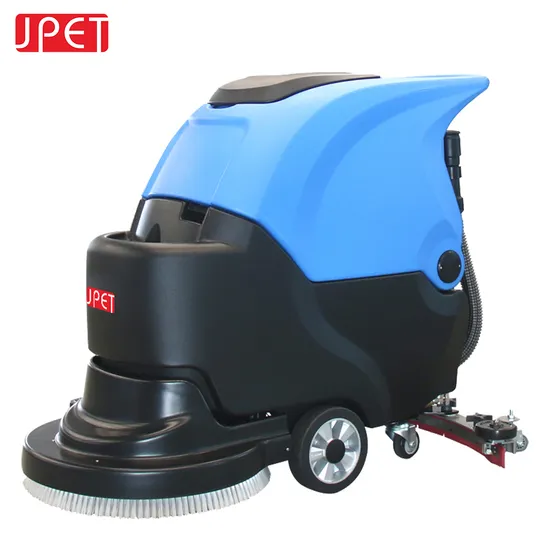 Auto 55L Walk Behind Floor Scrubber Dryer Machine for Hotel Supermarket