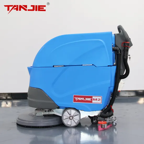 24V100ah Battery CE Cleaner Walk Behind Floor Cleaning Machine Hand Push Floor Scrubber