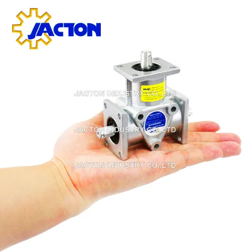 Aluminum Right Angle 90 Spiral Bevel Gear Drives Gearboxes Jta10