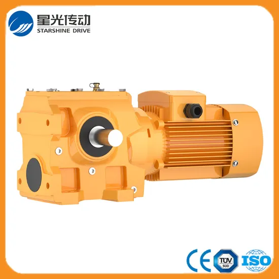 Foot Mounted Solid Shaft Helical-Worm Geared Motor