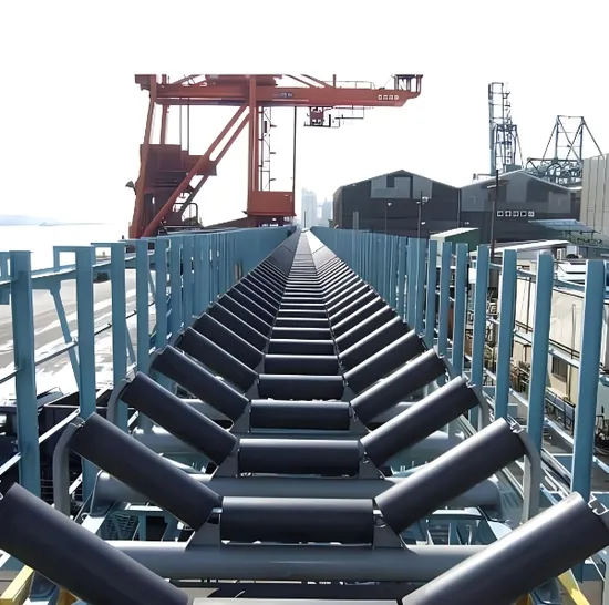 Rubber Canvas Round Gravel Inlet Stone Transport Belt Conveyor