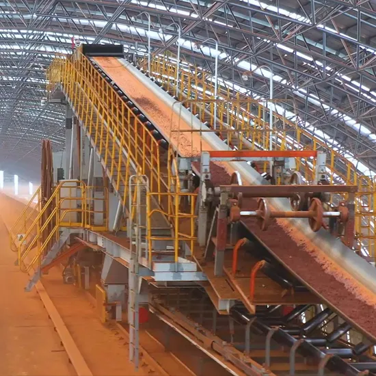 Industrial Mining Long Distance Overland Roller Pulley Belt Conveyor for Coal Steel Cement Iron Ore Concrete Cement Power Port Chemical Cocking Industry