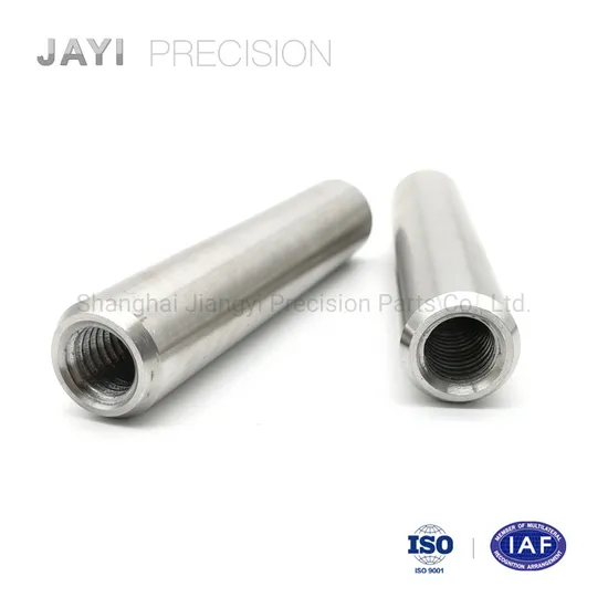 Stainless Steel Precision Hollow Shaft with Deep Inner Thread M8 Ra0.8 Roughness