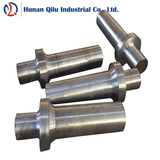 Hot Forged 4130 8620 42CrMo4 Steel Shaft Sintered Blower Main Shaft Drop-off Main Shaft
