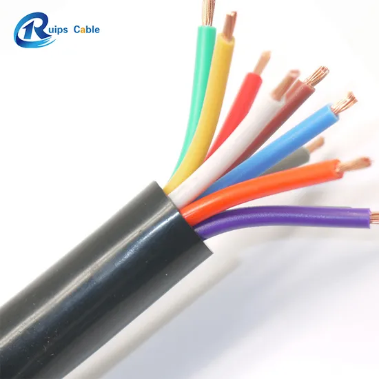 Black H05VV-F 318y/3182y / 3183y / 3184y / 3185y Towline Electrical Flexibles Appliance PVC Cable