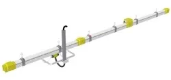 Sliding Conductor Rail Line for Overhead and Elongated Tracks for Cranes Guide System Slide Wire Linear Rails for Paper Mill/Automobile/Red Wine Industry