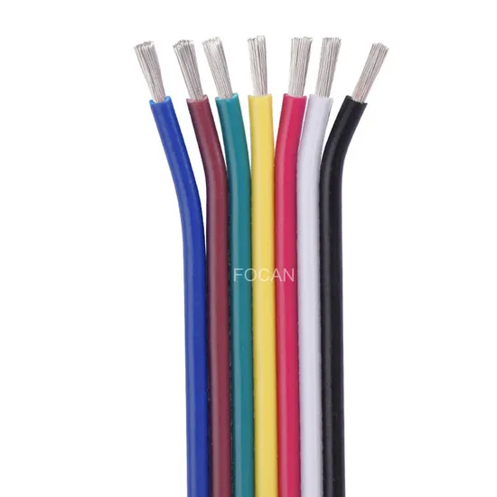 UL1007 26AWG Color Flat Cable 2p 3p 4p 5p 6p 7p 8p 9p 10pin Tin-Plated Copper Parallel Electric Wire