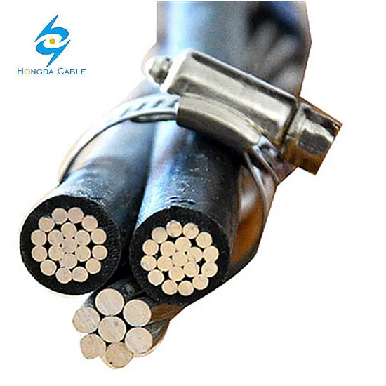 Aluminum Conductor XLPE Triplex Overhead Service Drop Cable Twisted Wire 2X4/0AWG+4/0AWG