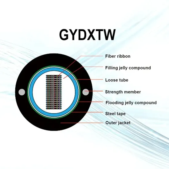 Wholesale Great Quality Ribbon Light Armored Fiber Optic Durable Gydxtw Cable