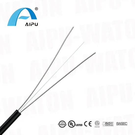 Indoor FTTH Drop Optical-Fiber Cable Bow-Type Single/Multi Mode 1/2/4 Core Gjxh/GJXFH Belden/Panduit