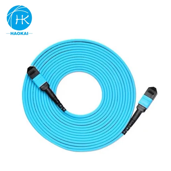 Om4 8core 15m Fiber Optic Cable Male Female Patch Cord