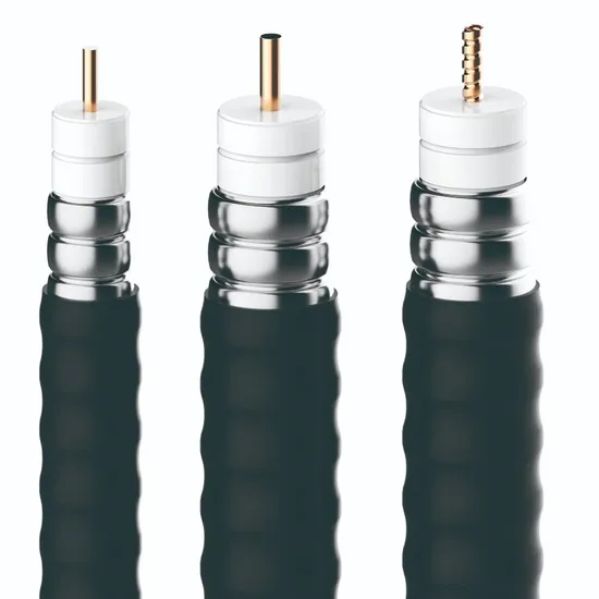 1/2 Inches RF Coaxial Cable with Copper or Aluminum Conductor