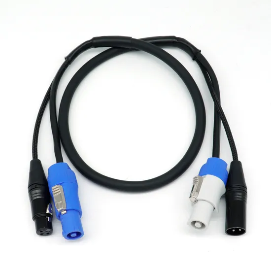 3-Pin XLR DMX Power Hybrid Cable Powercon True1 Cable XLR-3p Combi Cable