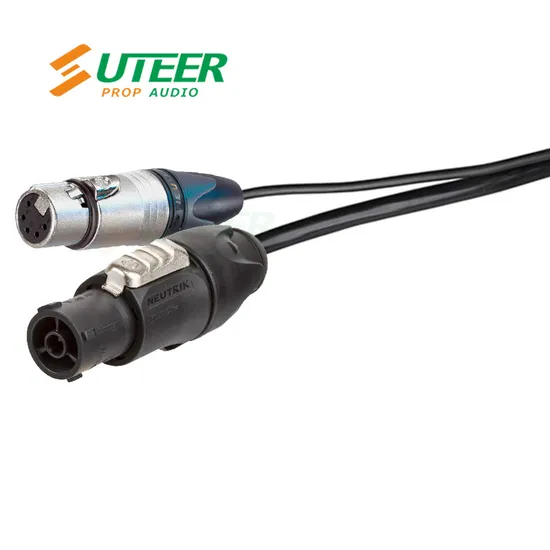 Neutrik Powercon True1 Top 3X1.5mm2 & XLR-5p Hybrid Link Cable