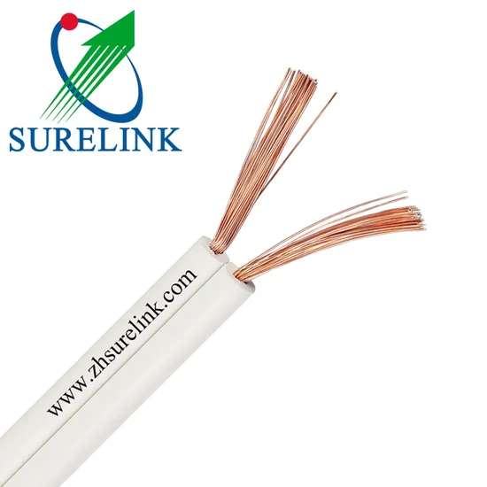Rvb Speaker Cable Twisted Electric Cable Flexible Flat Twin Cable Clear 2 Core Speaker Wire
