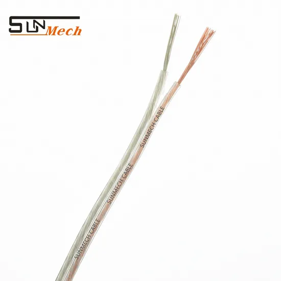 White PVC Black and Red Silver PVC Speaker Wire Bc/CCA/OFC Stranded Copper Conductor 14AWG 16AWG 18AWG 20AWG 22AWG 24AWG Speaker Cable