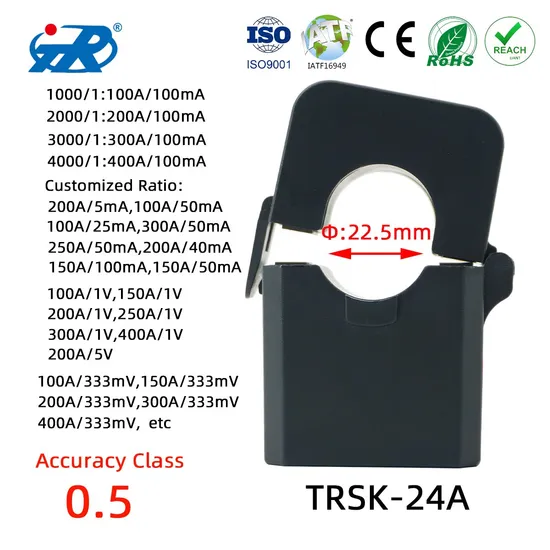 Trsk-24A Current Transformer 50A 100mA Split Core 1600 AMP Current Transformer to 50mA AC Cureent Sensor Transreduser