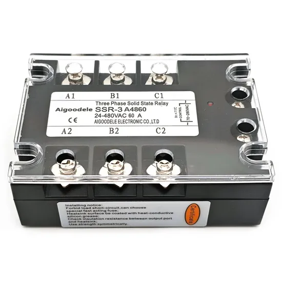 AA SSR 70-280VAC Input 24-480VAC 0utput Three Phase Solid State Relay 60A