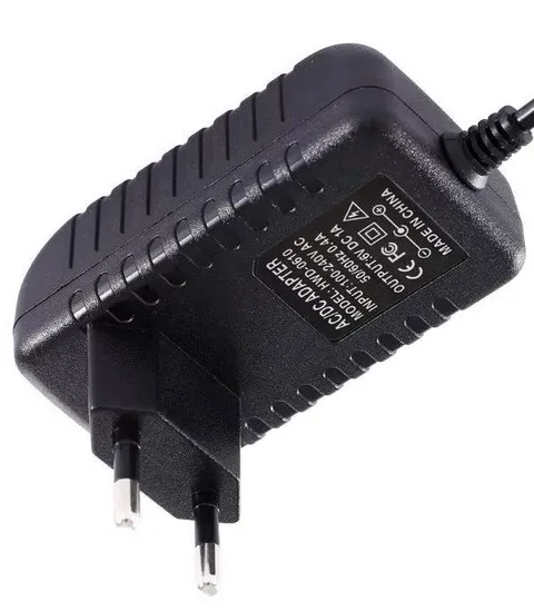 AC Power Adapter 230VAC to 12VAC 1A 1000mA with 5.5X2.1mm DC Plug European Power Adapter