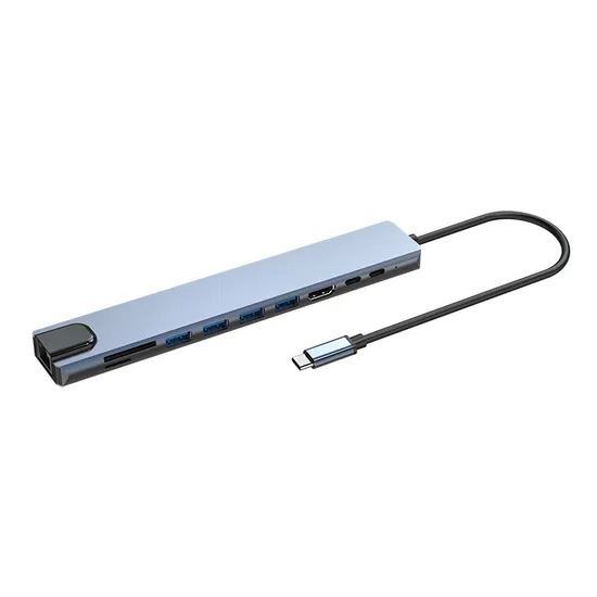 Type-C 10 in 1 USB Hub Connection Interface Splitter