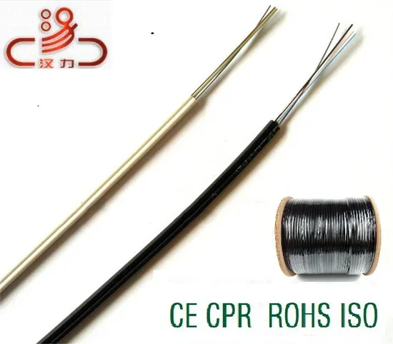 Fiber Optical Cable 2 Core FTTH Drop Wire Optical Fiber Cable Steel Wire