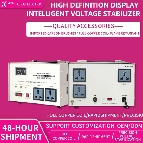 High Performance SVC 1500va Single Phase Voltage Stabilizer