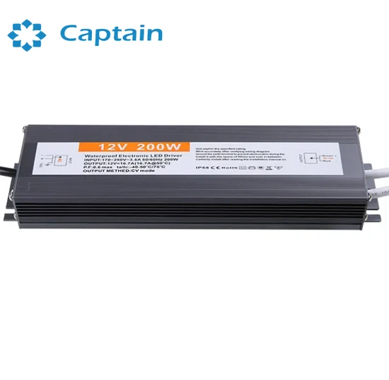 12V 200W Waterproof LED Power Supply with CE RoHS Certification