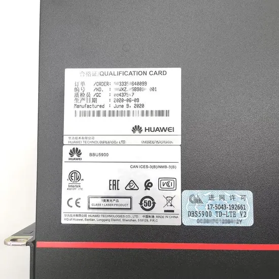 Base Station Telecom GSM Bbu5900 GSM WCDMA LTE-FDD Bbu