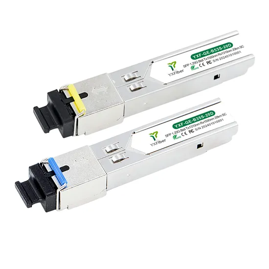 Ddm Bidi Sc Connector Gigabit 20km Mini GBIC SFP Module 1.25g Optical Transceiver Module for Mikrotik Cisco Compatible