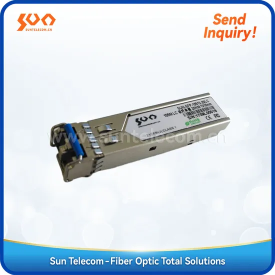 Factory Supplier Mmf: 550m-2km, SMF: 20-120km SFP-155mpbs Optical Transceiver for Switch to Switch Interface