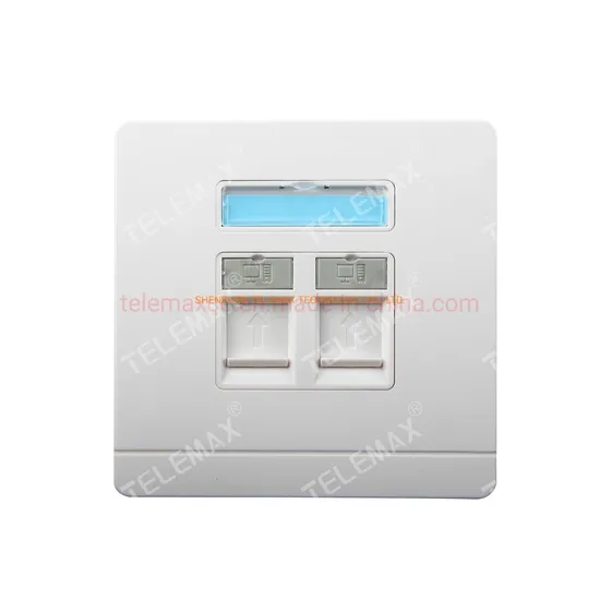 Faceplate, 86*86mm 2 Port ABS UL94V-0
