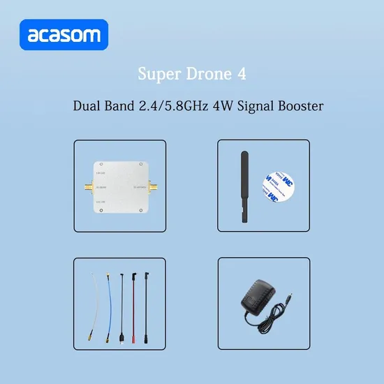5.8GHz/2.4GHz Dual-Band Signal Booster for WiFi, Fpv or Dji Drone Signal Extender