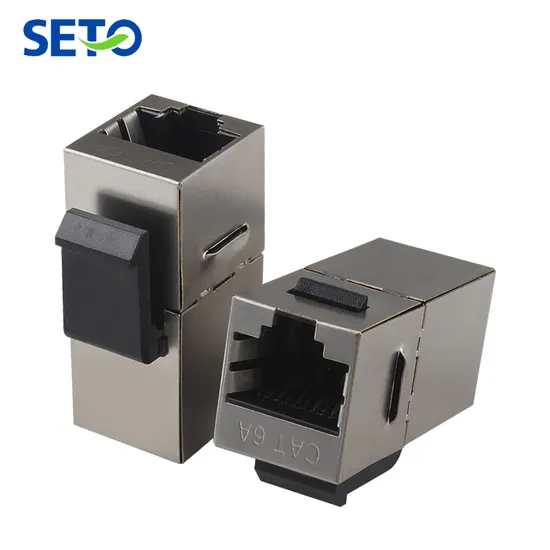 Seto Shielded FTP RJ45 CAT6A Keystone Jack Network Mount Connector