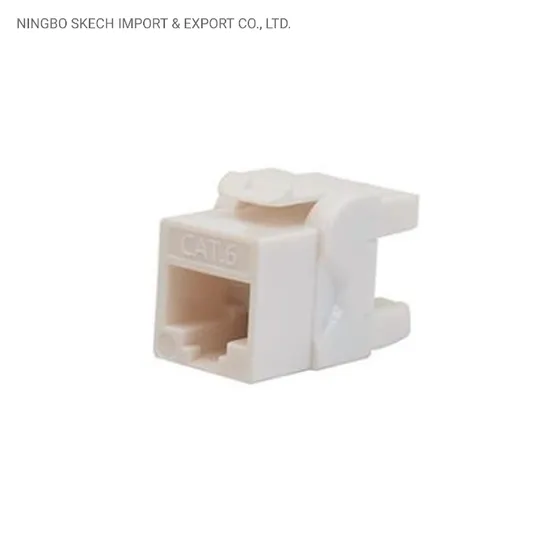 UTP CAT6 Keystone Jack 180 Degree RJ45 Keystone Jack Network Keystone Jack RJ45 Module Ethernet Jack