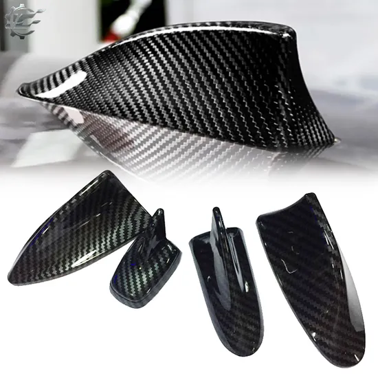 Sportline Carbon Fiber Roof Shark Fin Antenna Universal Car Fin Antenna Decoration