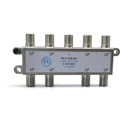 Wholesale 8 Way Cable Splitter RF CATV Splitter with F Connector TV Splitters Indoor Splitter 5-1218MHz