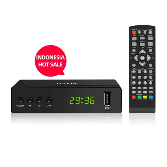 Factory Price Free Digital TV Box 1080P DVB Indonesia Evinix DVB-T2 Youtube IPTV Set Top Box
