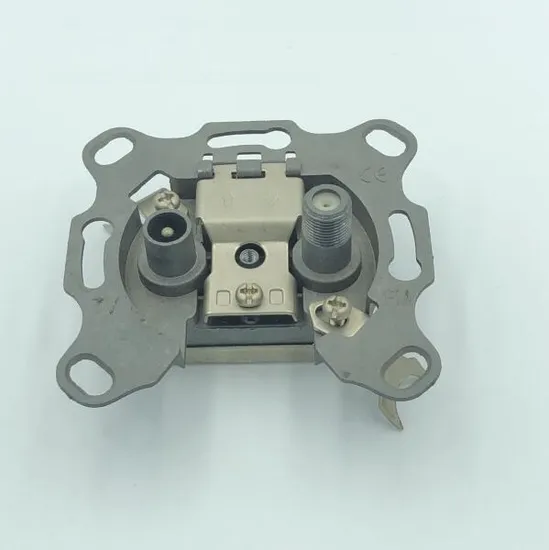 2 Gang TV+Sat 5-2450MHz TV Wall Socket Outlet (SHJ-TWS011)