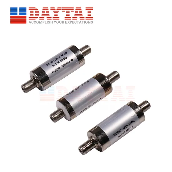 Low Insertion Loss Coaxial Cable TV 75ohm Female to Female 6kv Ground Isolator