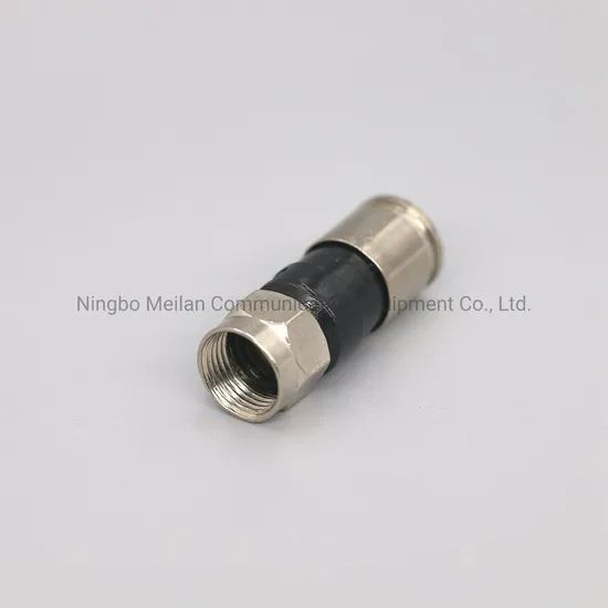 CATV Rg59 RG6 Compression F Connector Suitable for Coaxial Cable