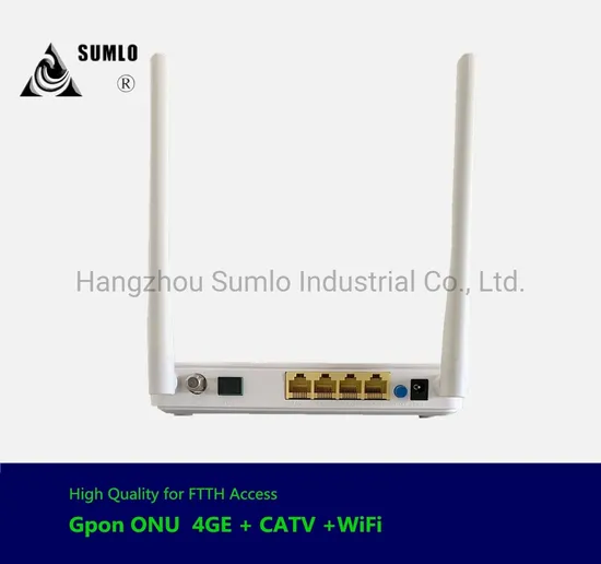 Gpon ONU Ont 4ge WiFi CATV Hfc for FTTH Access
