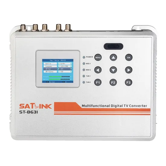 Multifuntional Digital TV Converter 5RF Input Converts DVB Signals